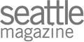 The image contains the logo for "Seattle Magazine" written in a bold, sans-serif font.